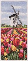 Набор для вышивания Anchor Dutch Tulips Landscape 32*14 см MEZ Венгрия PCE0806