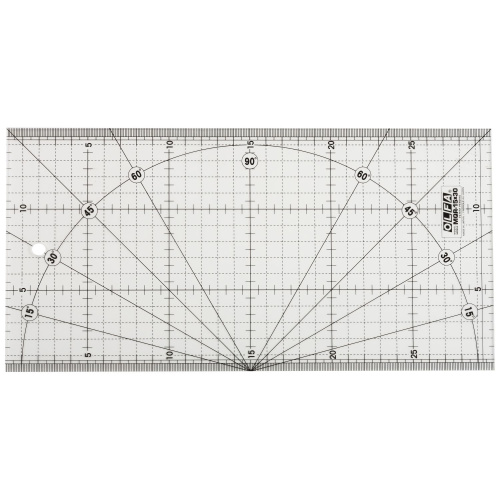 Фото линейка для пэчворка  градация в сантиметрах 15 х 30 см olfa mqr-15x30 на сайте ArtPins.ru