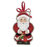 Набор для вышивания елочной игрушки PERE NO?L  Дед мороз  le boheur des dames 2727