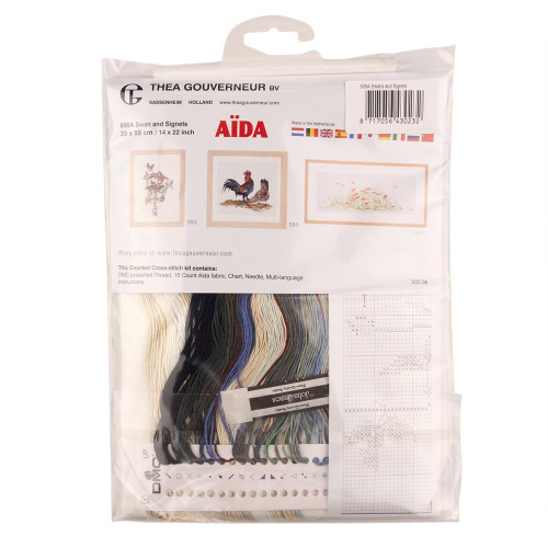 Набор для вышивания Лебедь лён 32 ct THEA GOUVERNEUR 606 смотреть фото фото 3