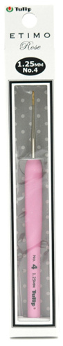 Крючок для вязания с ручкой ETIMO Rose 1.25 мм Tulip TEL-04e