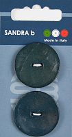 Пуговицы Sandra 2 шт на блистере синий CARD112