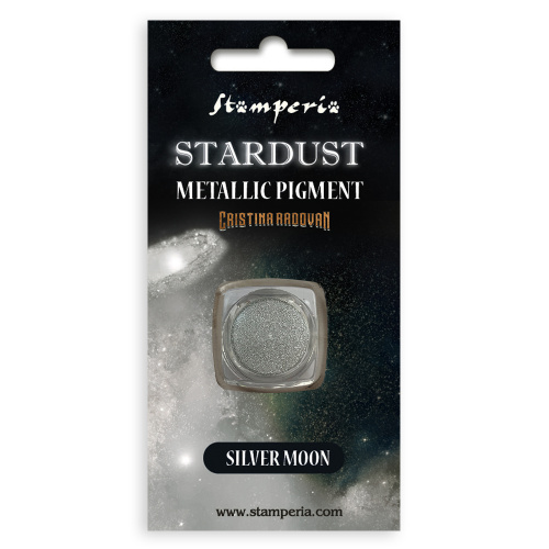 Красящий пигмент порошок Stardust Pigment  серебряный STAMPERIA KAPRB04 фото