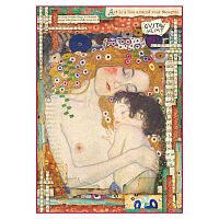 Бумага рисовая мини - формат  сюжет по мотивам картины художника Klimt Le tre et? della donna