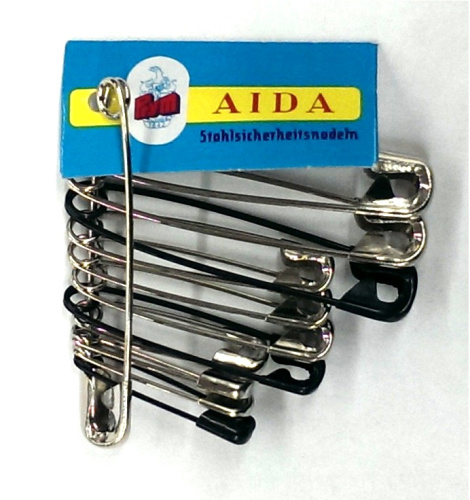 Булавки английские сталь с защитой от ржавчины со спиралью 27 38 50 мм серебристый черный 085288 Булавки английские сталь с защитой от ржавчины со спиралью 27 38 50 мм серебристый черный 085288