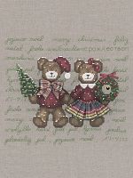 Набор для вышивания Couple of Christmas Bears  Пара рождественских мишек le boheur des dames 2630