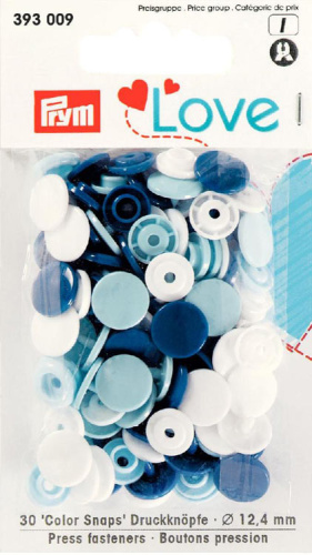 Серия Prym Love - Кнопки Color Snaps диаметр 12.4 мм Prym 393009