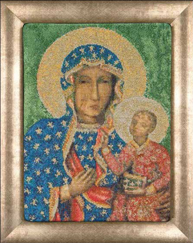 Набор для вышивания Ченстоховская икона Божией Матери  канва аида 16 ct смотреть фото