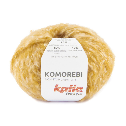 Пряжа Komorebi 50% шерсть 25% хлопок 15% полиамид 10% мохер 50 г 100 м KATIA 1306.77 фото