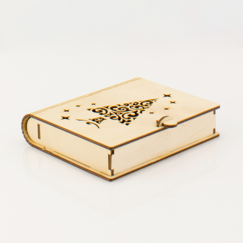 Коробка-книга с елочкой фото