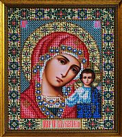 Икона Божией Матери Казанская набор для вышивания бисером Galla Collection И071