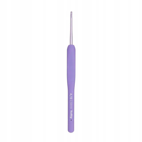Крючок для вязания ETIMO Murasaki 2.5 мм алюминий пластик фиолетовый Tulip TEM-040e