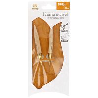 Спицы круговые укороченные Knina Swivel 10 мм 40 см бамбук натуральный Tulip KS-401000