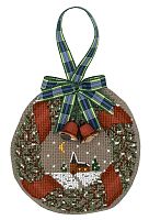 Набор для вышивания елочной игрушки Spruce Garland Christmas Baubl Игрушка Еловая гирлянда  le boheur des dames 2672