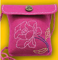 Набор для шитья из фетра Сумочка Роза на розовом Kleiber 931-38