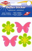 Набор аппликаций самоклеящиеся светоотражающие Бабочка и цветок 4.5*5.5 см ПВХ Kleiber 611-79