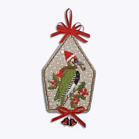 Набор для вышивания елочной игрушки Little house-Woodpecker Маленький домик дятла  le boheur des dames 2687