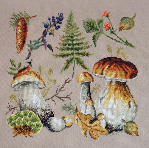 Набор для вышивания Белые грибы Марья Искусница 04.012.03 смотреть фото