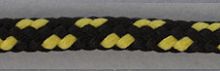 Шнуры PEGA плетеный цвет черный с желтым 4.5 мм PEGA 842945216DL103