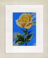 Набор для вышивания Yellow Rose on Blue