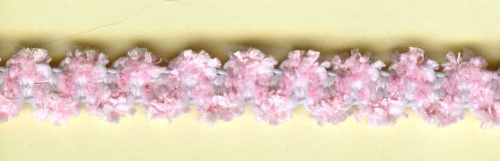Фото резинка декоративная шенилл 9.2 мм цвет розовый на сайте ArtPins.ru