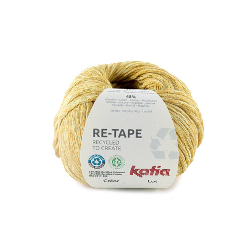 Пряжа Katia Re-Tape 52% полиэстер 48% хлопок 50 г 100 м 1182.206 фото