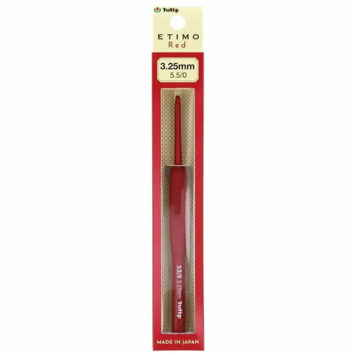Крючок для вязания с ручкой ETIMO Red 3.25 мм Tulip TED-055e