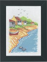 Набор для вышивания Пляжный домик  Permin 13-3159