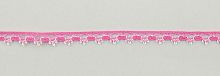 Мерсеризованное хлопковое кружево  состав 100% хлопок  ширина 10 мм  намотка 30 м  цвет розовый