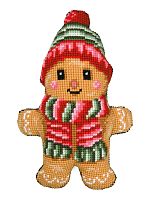 Набор для вышивания подушки "Пряничный человечек"