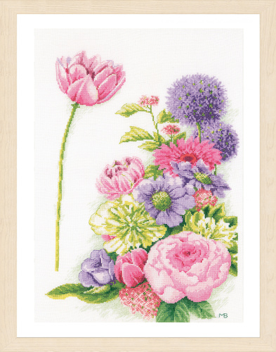 Набор для вышивания Floral cotton candy   LANARTE PN-0196208 смотреть фото