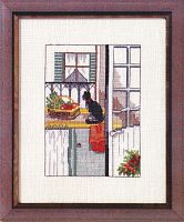 Набор для вышивания: Кот за кухонным столом  OEHLENSCHLAGER 02056