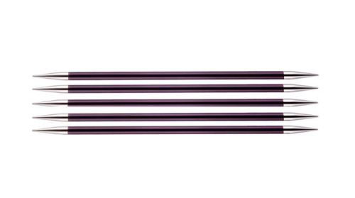 Спицы чулочные Zing 6 мм 15 см KnitPro 47013