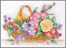 Набор для вышивания Anchor Floral Basket 23*16 см MEZ AK117