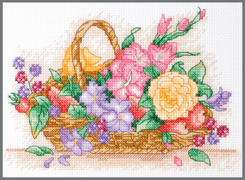 Набор для вышивания Anchor Floral Basket 23*16 см MEZ AK117