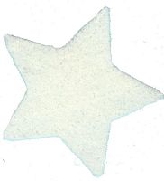 Набор форм Звезда из войлока Белый Ангел 7 см х12 шт.100% шерсть VN0101