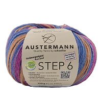 Пряжа Step 6 Irish Rainbow Colours 75% шерсть 25% полиамид 410 м 150 г Austermann 97826-0715