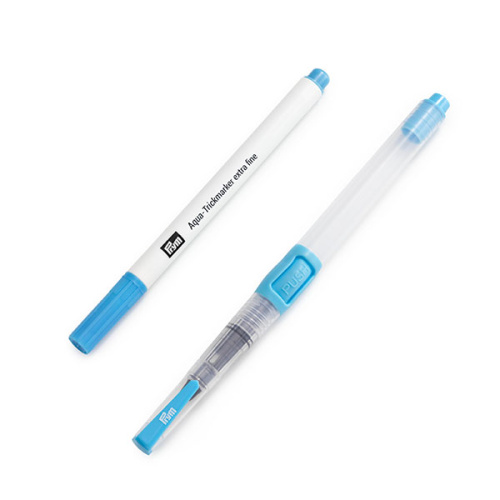 Аква-трик-маркер особо тонкий + водяной карандаш пластик бирюзовый Prym 610806