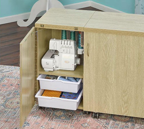 Фото стол раскладной для швейной машины с раскройным местом eclipse дуб hemline tlm.e-o001 на сайте ArtPins.ru фото 2