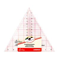 Линейка-треугольник с углом 60* градация в дюймах размер 8 х 9 1/4 Hemline NL4174