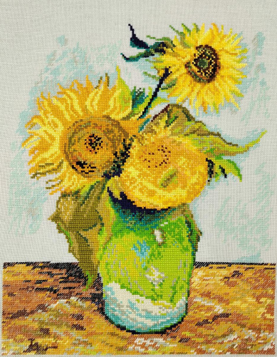 Набор для вышивания Подсолнухи по мотивам картины Ван Гога Марья Искусница 06.002.80 смотреть фото