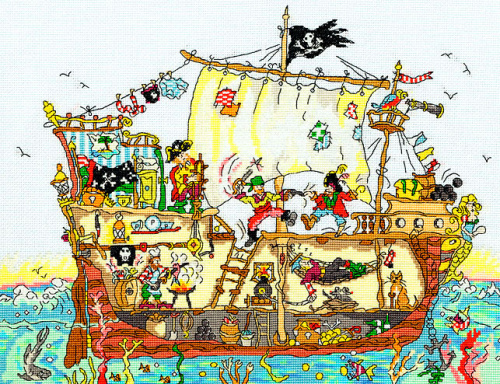 Набор для вышивания Pirate Ship (Пиратский корабль) смотреть фото