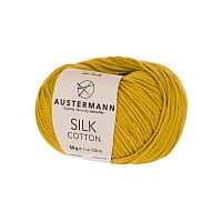 Пряжа Silk Cotton 70% хлопок 30% шелк 50 г 130 м Austermann 90301-0006