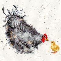Набор для вышивания Mother Hen (Курица с цыплёнком)