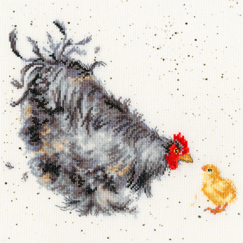 Набор для вышивания Mother Hen (Курица с цыплёнком) смотреть фото