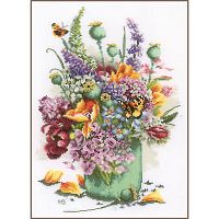 Набор для вышивания Flower power bouquet  LANARTE PN-0214127