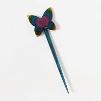 Застежка фибула серия Flora - Бабочка ламинированный бук KnitPro 20934