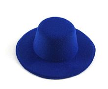Шляпа круглая, 10 см, цв. синий