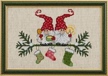 Набор для вышивания Эльфы и рождественские носки