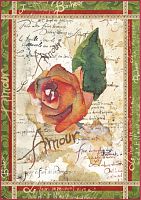 Бумага рисовая мини - формат Розы и поэзия STAMPERIA DFSA4038